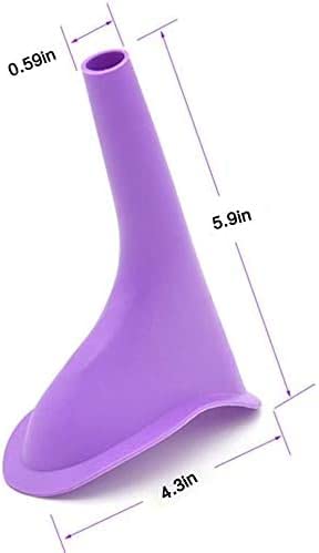 8 PCS Portable Reusable Women's Outdoor Standing Pee Silicone Funnel, for Outdoor, Activities Camping Trips, Hiking Gear, Traffic Jams and Queues
