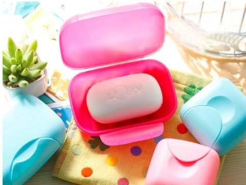 4 Pcs Plastic Soap Case Holder Container Box Home Outdoor Hiking Camping Travel Assortment Colors