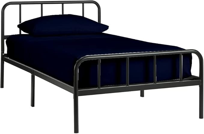 4-PC Cot Fitted Sheet 30x80, 100% Cotton - Perfect for Narrow Twin/RV Bunk/Camping Cot/Guest Bed Replacement, Fits Upto 4-8" Deep Mattress - Navy Blue Solid