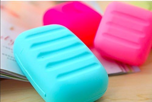 4 Pcs Plastic Soap Case Holder Container Box Home Outdoor Hiking Camping Travel Assortment Colors