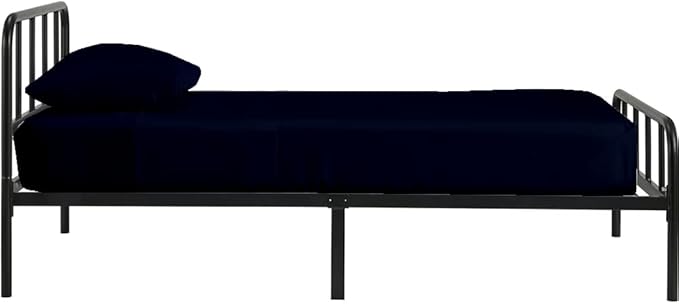 4-PC Cot Fitted Sheet 30x80, 100% Cotton - Perfect for Narrow Twin/RV Bunk/Camping Cot/Guest Bed Replacement, Fits Upto 4-8" Deep Mattress - Navy Blue Solid