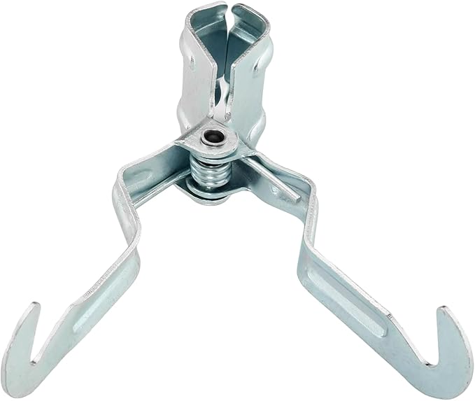 2PCS Multifunctional Camping Hook Clamp Hooks Hold Clips Special Occupation Stainless Steel Lightweight Portable Camping Lantern Hook Hanger for Tent