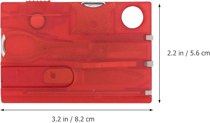 2 Sets Foldable Multit-ool Card, Survival Cards Wallet Tool Portable Emergency Tools, Camping Combination Tool Kit for Hunting Hiking Camping Fishing