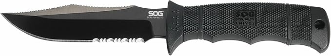 SOG Seal Pup Elite Tactical Fixed Blade- Survival and Hunting Knife with Sheath, 4.75 Inch Combat Knife Blade (E37T-K)