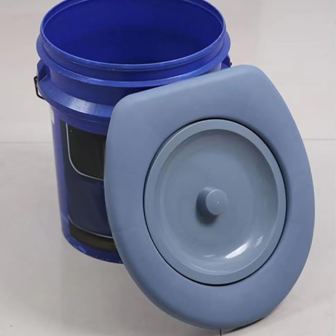 FOMIYES Toilet Seat Bucket with Lid Toilet Mat Potty Seat for Toilet Water Barrel Camping Supplies Portable Toilet Simple Pvc Plastic Barrel Elder