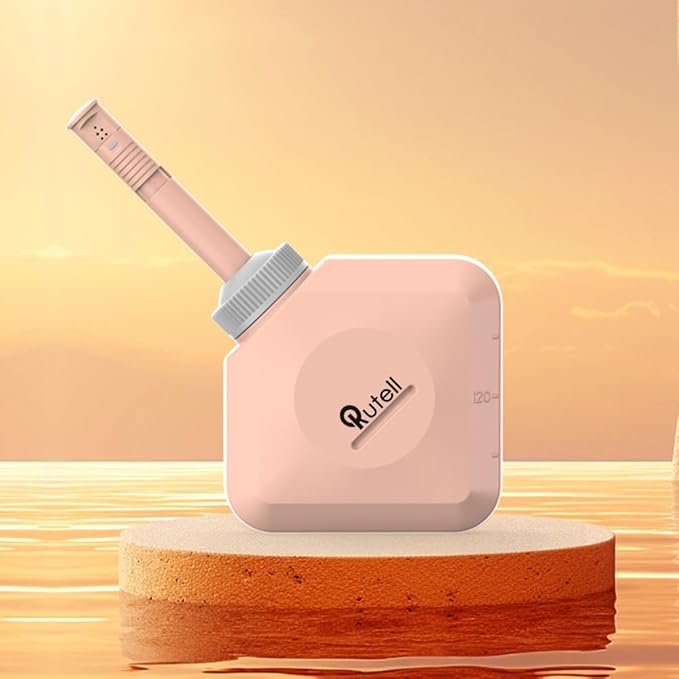 Portable Bidet Spray for Women & Men - Compact, Easy to Use, 360° Rotating Nozzle - Ideal for Hygiene, Bidet Attachment for Toilet - Pink/Gray/Black - 240ML Capacity (Orange)