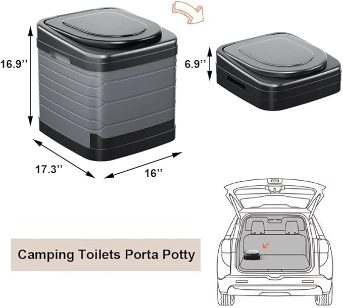 Portable Camping Toilets Porta Potty (Large)