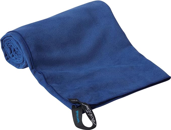 PackTowl Personal Ultralight Microfiber Camping and Travel Towel, Midnight, Body