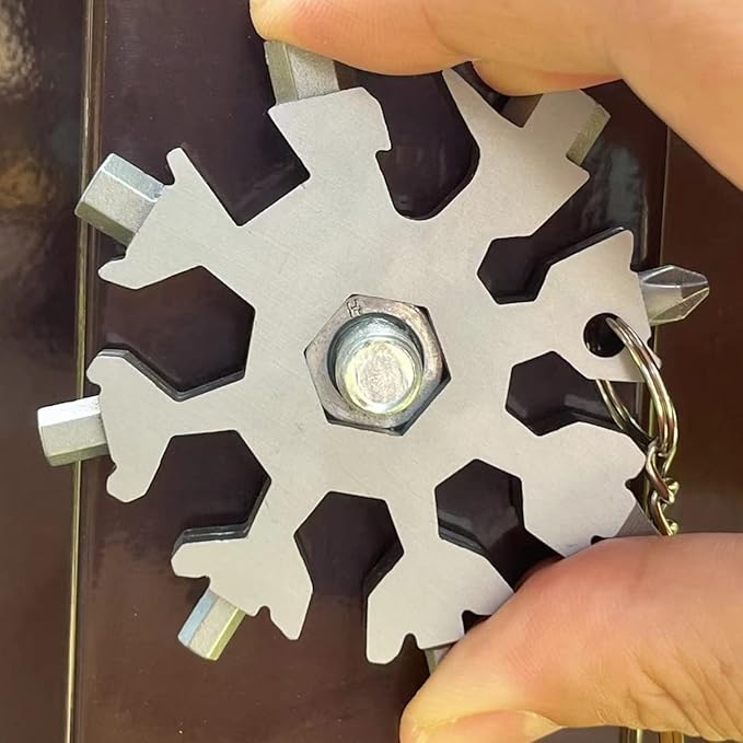 20 In 1 Snowflake Multi Tool, Cool stocking stuffers for men Christmas Gift,Unique Gift for Men Dad Women