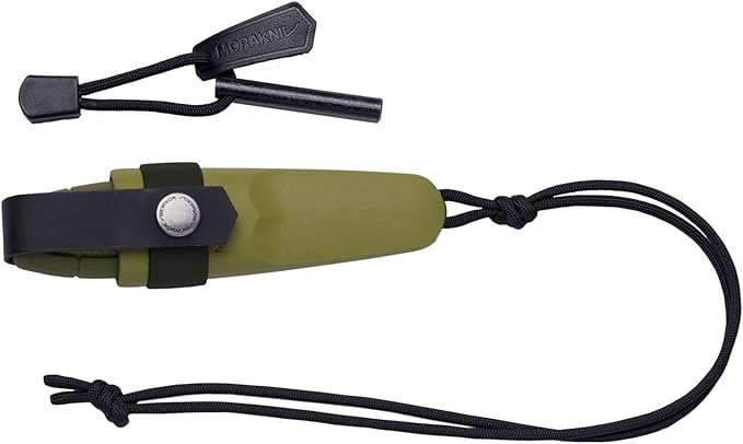 Morakniv Eldris Fixed-Blade Pocket-Sized Knife with Sandvik Stainless Steel Blade, Lanyard and Firestarter, 2.2-Inch
