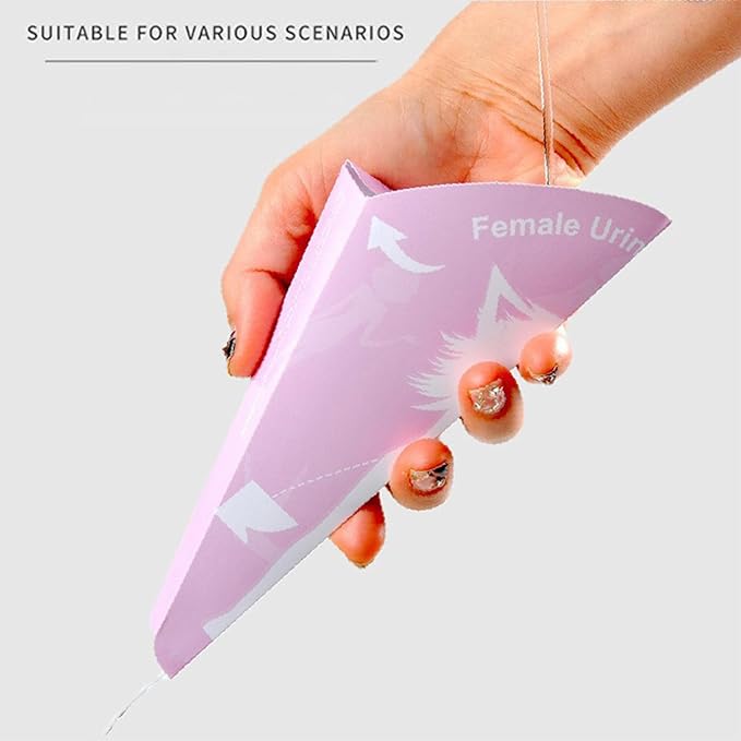 30 Pieces of Pee Funnel for Women, Portable Disposable Urinal for Women, sheweenie Female Urinal for Travel, Waterproof Female Urinal Funnel Suitable for Camping, Hiking, Injury, Pregnancy