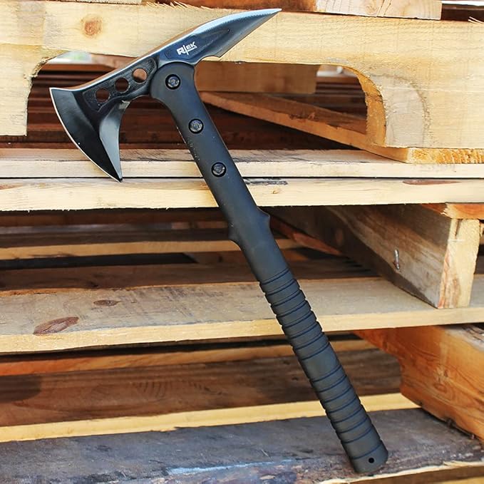 15.5" Rtek Tactical Tomahawk Hatchet, Light Weight Survival Tactical Axe Tool with Sheath (Tactical Axe Spike)