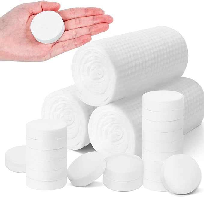 BigOtters 22PCS Compressed Towel Tablets, Compressed Travel Towels 9.5 x 15inch Portable Magic Towels for Camping Hiking Face Washing Toilet Reusable