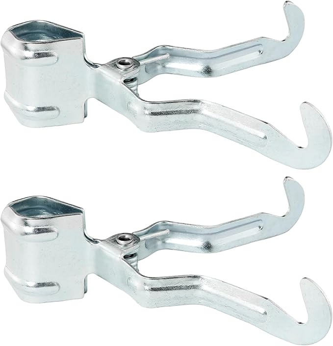2PCS Multifunctional Camping Hook Clamp Hooks Hold Clips Special Occupation Stainless Steel Lightweight Portable Camping Lantern Hook Hanger for Tent