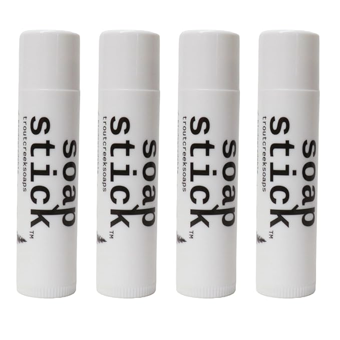 4pk Soap Stick: travel-sized, natural soap for hiking, camping, and traveling
