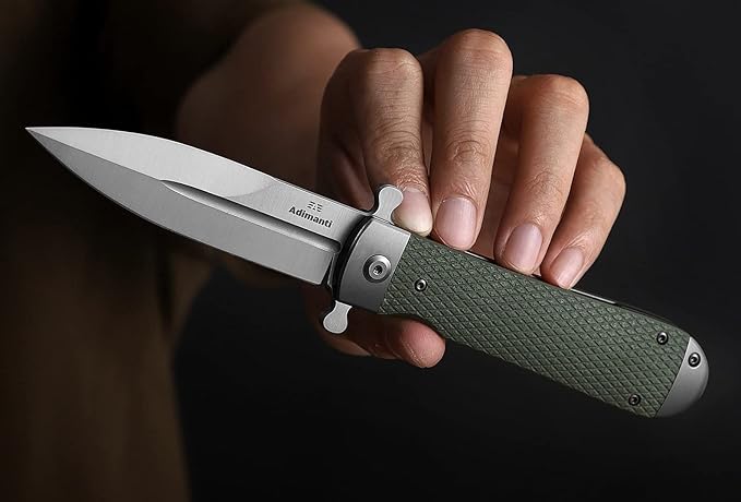 GANZO Firebird Adimanti Samson-OR Folding Pocket Knife Razor Sharp D2 Steel Blade Ergonomic G10 Anti-Slip Handle with Clip Hunting Fishing Camping Gear Outdoor Flipper EDC Pocket Knife (Orange)