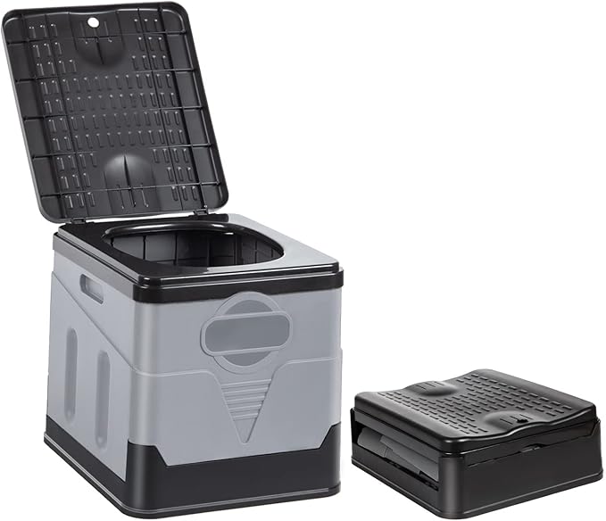 Portable Camping Toilet Foldable Porta Potty For Travel Car 11X12X11 inch