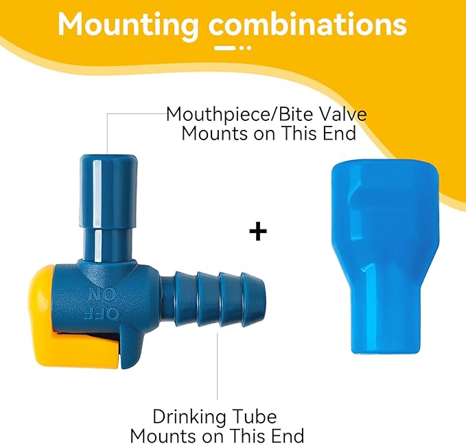 2Pcs Switch Bite Valve Tube Nozzle Replacement for Hydration Pack Bladder
