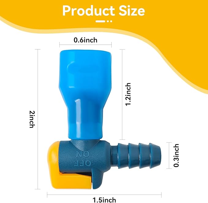 2Pcs Switch Bite Valve Tube Nozzle Replacement for Hydration Pack Bladder