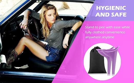 6 PCS Portable Reusable Men's and Women's Outdoor Urinal Funnel, for Camping Trips, Hiking Gear, Traffic jams and queues.
