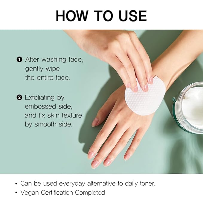 Nightingale Teatree Calming Pads, Facial Toner Pads with Tea Tree & PHA, Low pH Daily Toner Pads to Soothing for Sensitive Skin, Vegan Pads, Non-Irritation, Fragrance & Alcohol Free