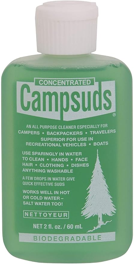 2oz 3 Bottles Outdoor Soap - Environmentally Conscious Camping Soap - Hiking & Camping Supplies - Camp Soap, Backpacking Soap, Travel Soap - Must Have Camp Wash Soap for Camping