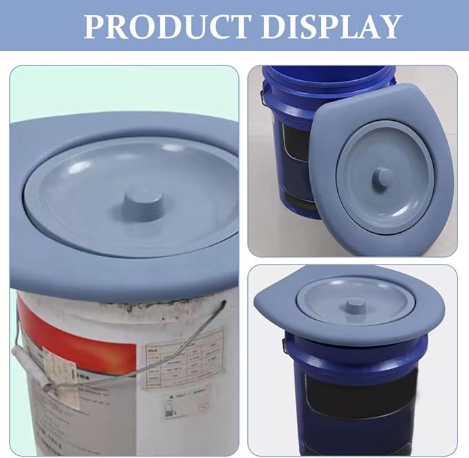 FOMIYES Toilet Seat Bucket with Lid Toilet Mat Potty Seat for Toilet Water Barrel Camping Supplies Portable Toilet Simple Pvc Plastic Barrel Elder