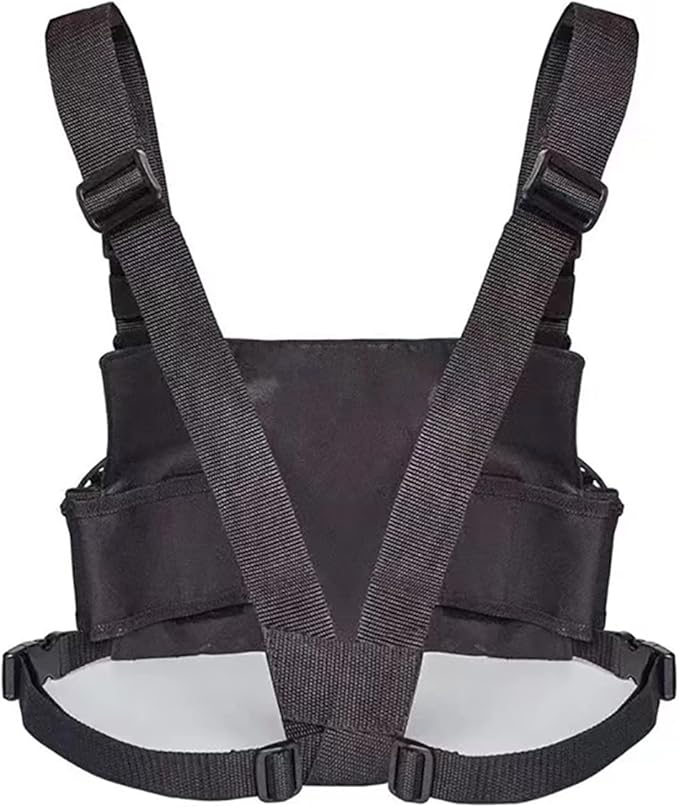 Ousawig Universal Radio Chest Harness Bag Tactical Chest Front Pack Pouch Holster Vest for Two Way Radio Walkie Talkie