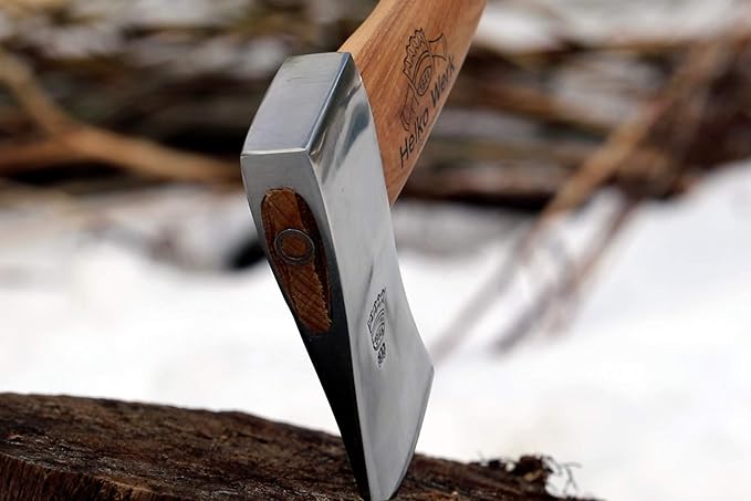 1844 Helko Werk Germany Classic Pathfinder Hatchet - Made in Germany Camping Hatchet, Bushcraft, Survival, Backpacking, small lightweight hatchet - Head 1.25 lbs, Handle 15 in. (Pathfinder) #11438