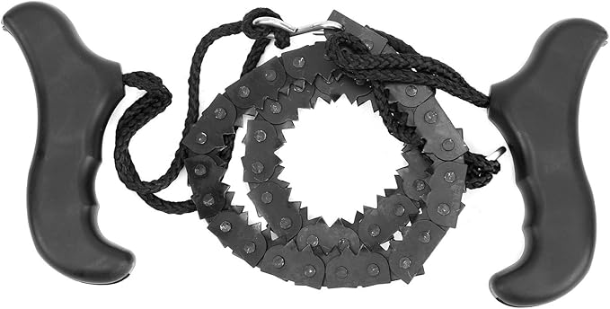 Pocket Chainsaw Serrated Hand Saw Chain Folding Hand Saw for Wood Cutting Hiking Camping Emergency Emergency