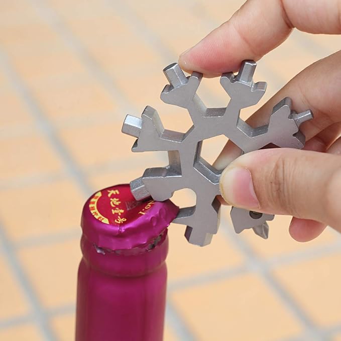 20 In 1 Snowflake Multi Tool, Cool stocking stuffers for men Christmas Gift,Unique Gift for Men Dad Women