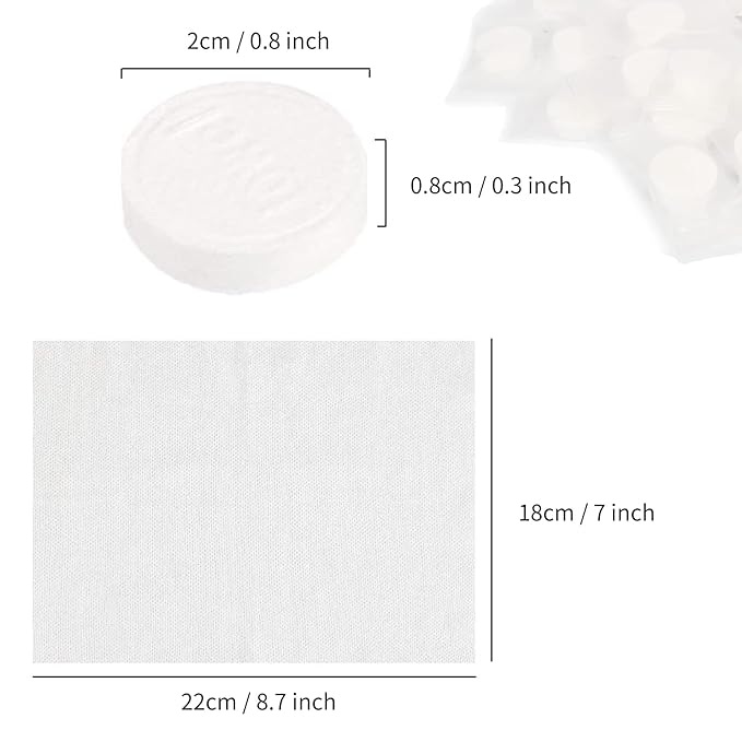 200 PCS Mini Compressed Towel, Disposable Face Compressed Towel, Portable Compressed Hand Wip Compressed Coin Tissue for Travel/Home/Outdoor/Camping/Makeup/Sport