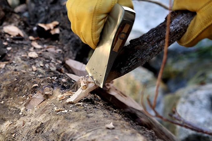 1844 Helko Werk Germany Classic Voyager Hatchet - Camp Hatchet for Scouting, Camping, and Backpacking, small camping hatchet with hammer head poll - Head 1 lb, Handle 13 in. (Voyager) #10107