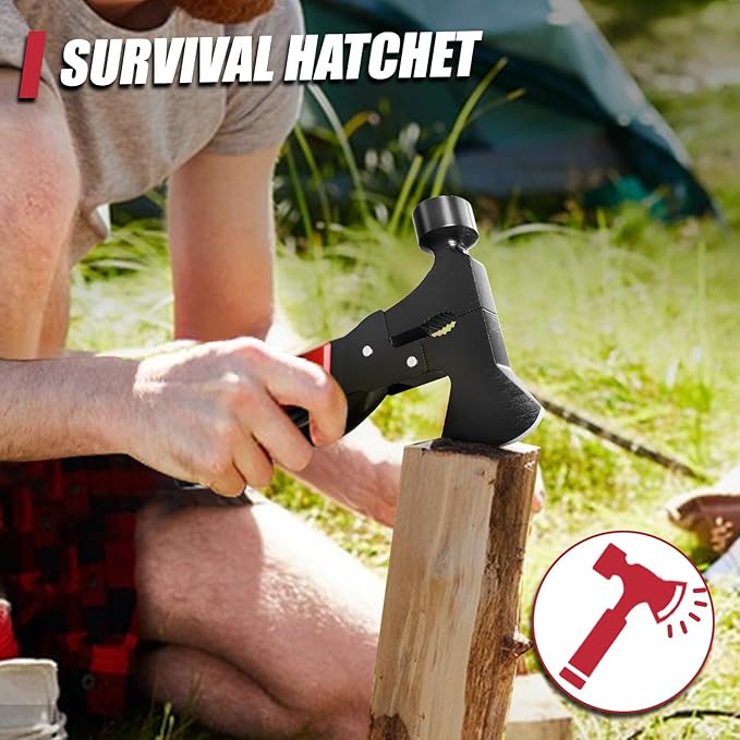 15 in 1 Multitool Axe Hatchet, Gifts for Men, Camping Accessories Survival Gear, Multi Tool Gifts for Camping Hiking Survival, Cool Gadgets Christmas Gifts for Men, Dad, Husband