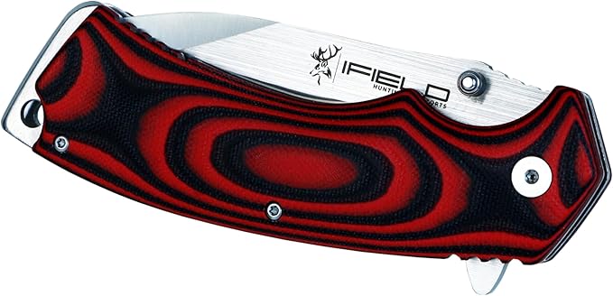 iFIELD EL29090 Knife with G10 Handle and 7cr17mon Steel Blade, 54-57 HRC Hardness, Camping Tool for Fishing Hunting Sport Activity