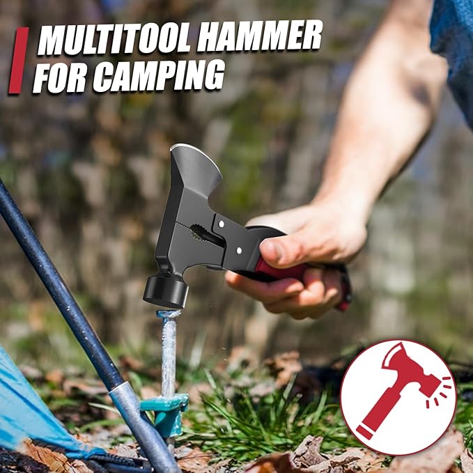 15 in 1 Multitool Axe Hatchet, Gifts for Men, Camping Accessories Survival Gear, Multi Tool Gifts for Camping Hiking Survival, Cool Gadgets Christmas Gifts for Men, Dad, Husband
