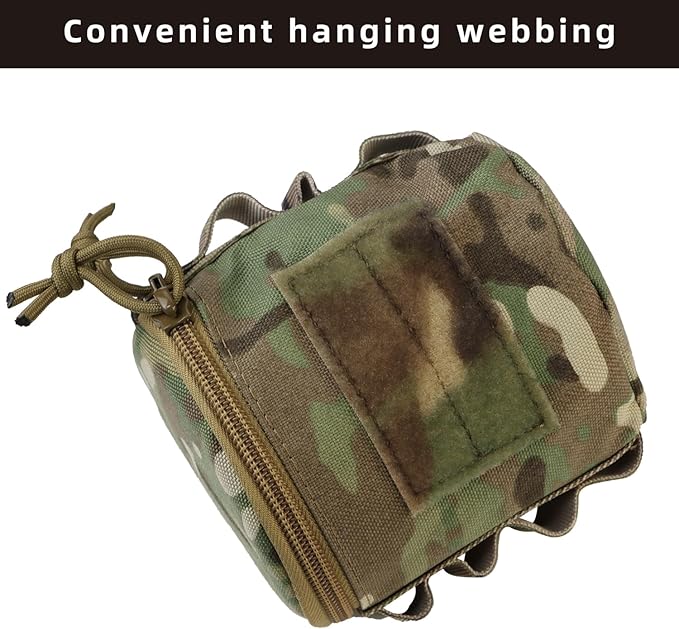 Tactical Toilet Paper Holder Waterproof and Wear-Resistant,Toilet Paper Holder for Outdoor Use, Camping,picnics (camo)