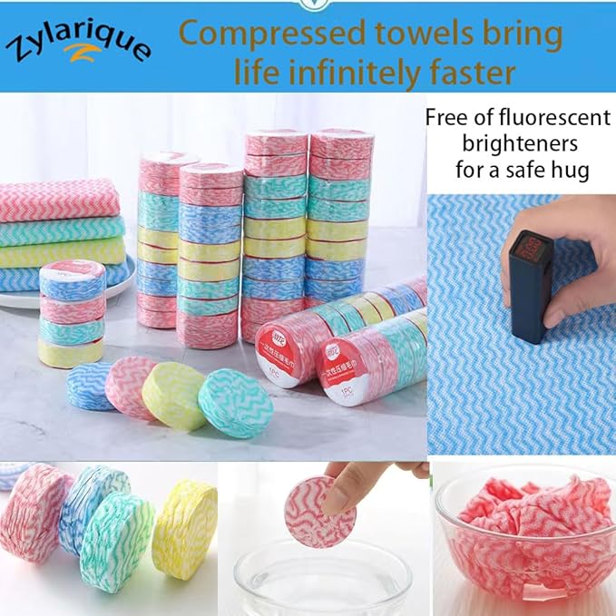 20Pcs Compressed Towel Facial Cleansing Cloth Outdoor Car Essentials Towel Travel Cotton Universal Camping Clean Disposable Camp Out Soft Durable Large Size Compression Towel Portable