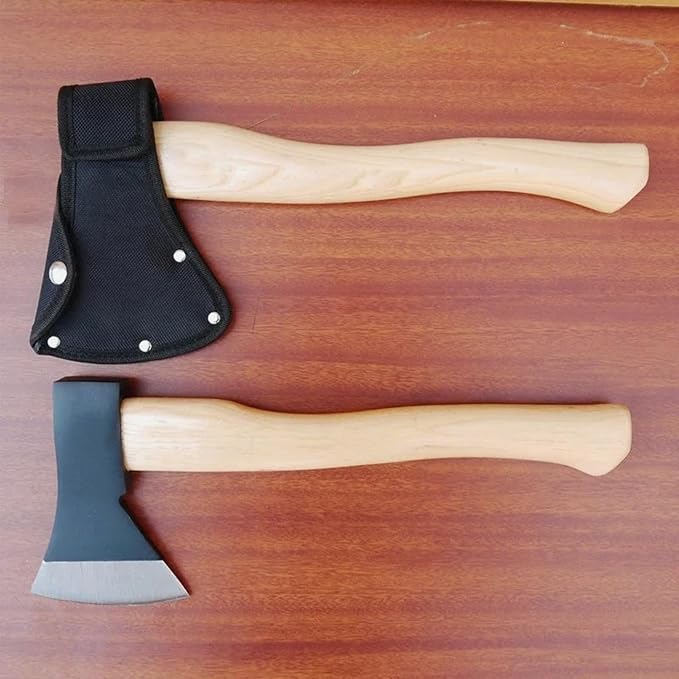2 PCS Axe Holster,Hatchet Sheath,Leather Small Axe Head Cover for 1-1/4lb Axe,Double Snap Hatchet Protector Axe Cover, Axe Head Cover for Outdoor Hiking Outdoors Work,for Camping Lover Outdoor