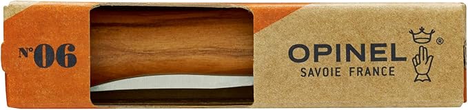 Opinel No6 Stainless Steel Folding Pocket Knife – Premium Wood Handles