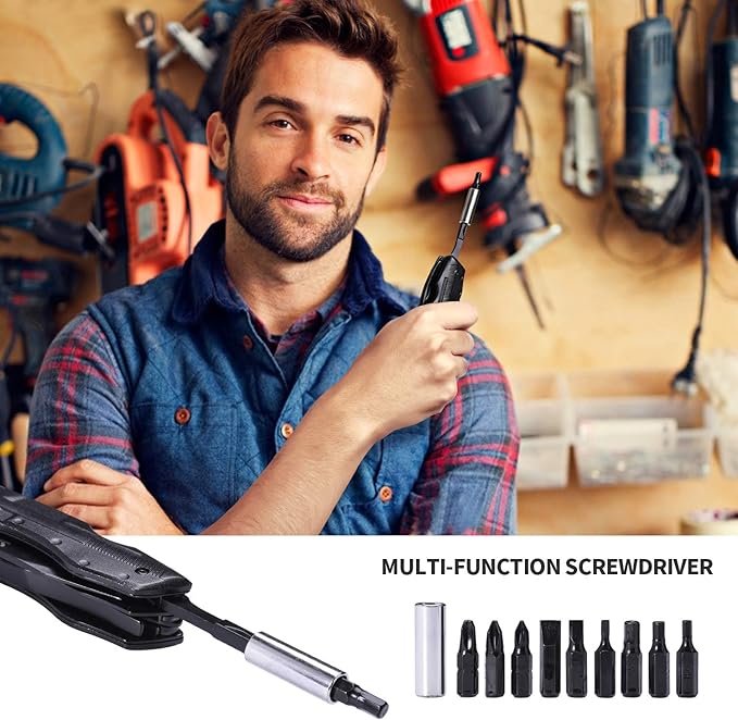 14 in 1 Multitool Pocket Knife Set for Men, Tactical Multi Tool Plier with Nylon Sheath for Outdoor, Camping, Survival, Dad, Boyfriend, Husband Gifts