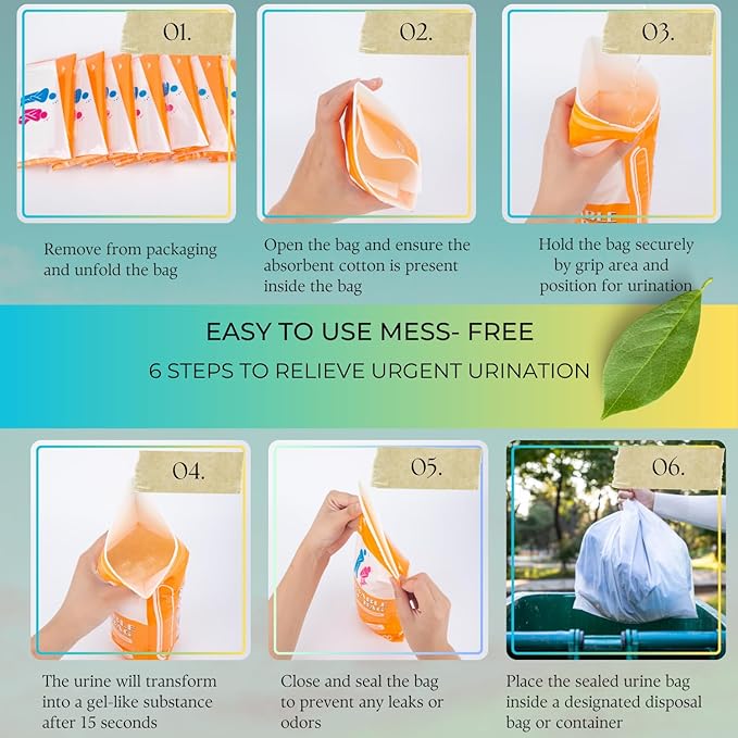 Urine Bag Pee Bag,12/24 Packs 700ML Disposable Urinal Bag for Travel, Emergency Portable Pee Bag and Vomit Bags, Toilet Bag for Camping, Traffic Jams, Pregnant, Patient, Kids