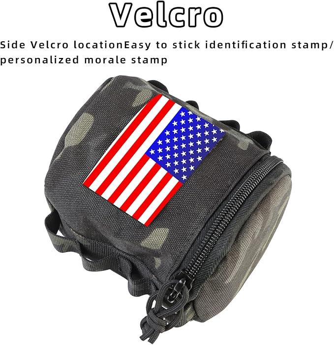 Tactical Toilet Paper Holder Waterproof and Wear-Resistant,Toilet Paper Holder for Outdoor Use, Camping,picnics (Black cp)