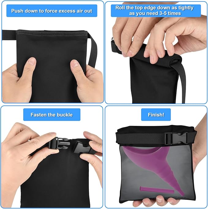 Carrying Case for pStyle Sunany Female Urination Device, Portable Pee Funnel Storage Pouch, Waterproof Reusable Discreet Carrying Bag, Adjustable Urinal Protective Travel Case for Travel and Outdoor