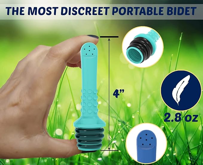 3pcs Portable Travel Bidet I Easy-to-use Portable Bidet I Compatible with Most Bottles I Peri Bottle for Postpartum Care I Portable Bidet for Toilet, Washing, Personal Hygiene and Travel