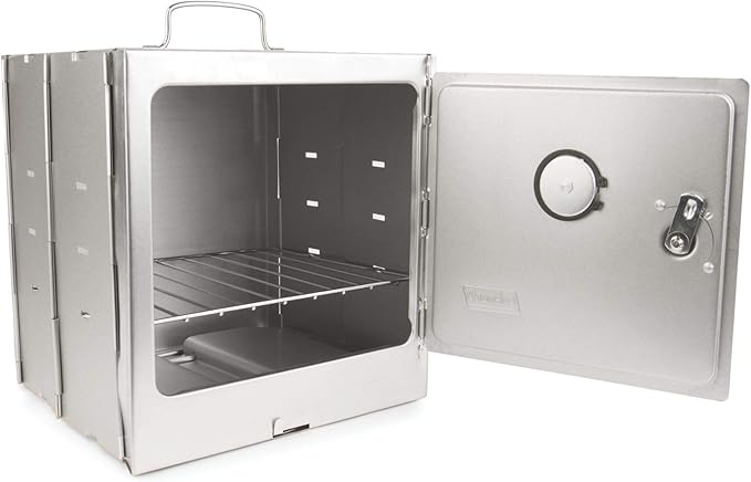 Coleman Portable Camping Oven with Thermometer & Adjustable 10 Sq. In. Rack, Designed to Sit on Top of Camp Stoves or Fire
