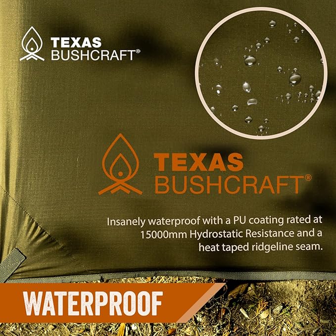 Emergency Camping Tarp, Waterproof 10x10 Emergency Shelter for Backpacking and Hiking, 70D Ripstop Nylon Survival Tarp with Reflective Aluminized Polymer and Loop Ties with Grommets