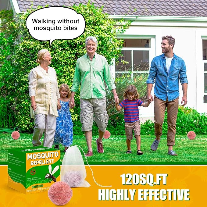 12Pack Mosquito Repellent for Indoor Outdoor, Natural Mosquito Repellent for Yard, Fly Mosquito Control for Room, Mosquito Deterrent for Backyard, Travel, Camping, Human Safe