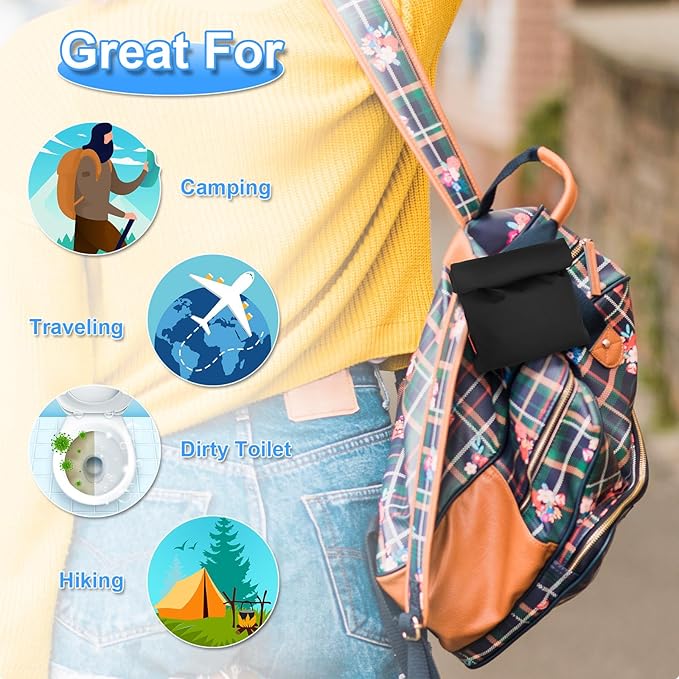 Carrying Case for pStyle Sunany Female Urination Device, Portable Pee Funnel Storage Pouch, Waterproof Reusable Discreet Carrying Bag, Adjustable Urinal Protective Travel Case for Travel and Outdoor