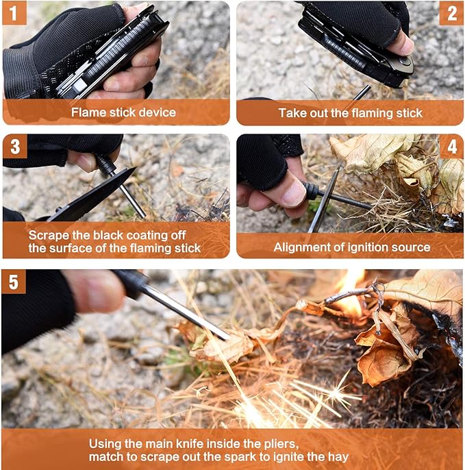 15 in 1 Multitool Pliers, Father's Day Gifts for Him, Christmas Birthday Gifts for Men, Dad Gifts from Daughter Son, Mens Gifts for Dad, Husband, Boyfriend, Grandpa
